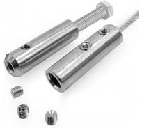 Терминал-натяжитель KREPFIELD Нержавеющий 6 мм АРТ 7150 А4 безобжимной для троса 6 мм 2 шт 7150А4ТЕРМИНАЛ6ММ-2