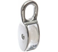 Блок одинарный КРЕП-КОМП цинк, шкив пластиковый 20 мм /6/ (50 шт) бо20м