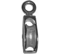 Блок одинарный КРЕП-КОМП цинк, шкив металлический 65 мм /14/ (5шт) бом65м