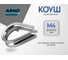 Коуш ARNO INDUSTRIES 10 шт для защиты троса и каната DIN 6899A размер 4 сталь оцинкованное покрытие AF7000400030898 2