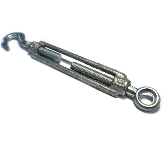 Талреп крюк ARNO INDUSTRIES М8 100 шт, кольцо для натяжения и регулировки тросов и цепей, оцинкованная сталь AFJ300800030298 1