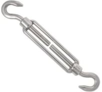 Талреп крюк-крюк для натяжения и регулировки тросов и цепей DIN 1480 оцинкованный М6, 5 шт. ARNO INDUSTRIES AFJ100600036G98