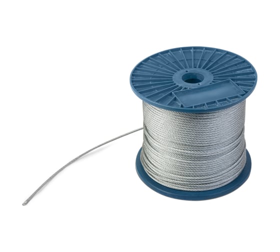 Трос ARNO INDUSTRIES нержавеющий 7х7 100 шт. для подъема и крепления грузов диаметр 4 мм DIN 3055 сталь А2 A4BL00400091098 1