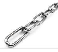 Цепь длиннозвенная для подвеса и крепления DIN 763 сталь цинкованное покрытие 3 мм, 1 шт. ARNO INDUSTRIES AFN300300033198