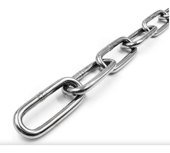 Цепь ARNO INDUSTRIES 2 мм 100 шт. длиннозвенная для подвеса и крепления DIN 5685C. оцинкованная AFN300200030498 1