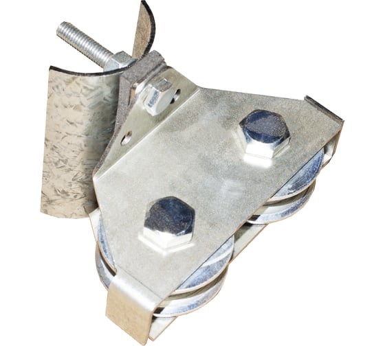 Тележка под трос КРАНЭЛЕКТРО ТТК-2-8 (трос до 8 мм, 2 ролика с подшипником) 00-00002305 1