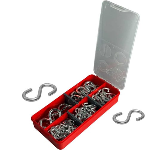 Крючок S-образный в органайзере 23 БОЛТА НАБОР 1 1000166