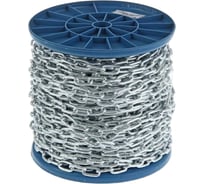 Цепь сварная короткозвенная STEELREX DIN 766, цинк 6 мм (18м) 05360060000100001800
