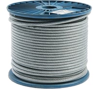 Трос STEELREX DIN 3055, для растяжки, в оплётке ПВХ 8/10 (100м) 05320080100100010000