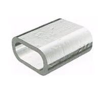 Алюминиевый зажим для троса ГЗА, 5 мм, 100 шт. Крепстор 4665316996070