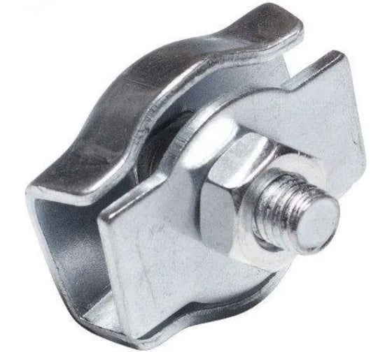 Зажим канатный одинарный КРЕП-КОМП Simplex цинк 5мм (1500шт) зо5 1