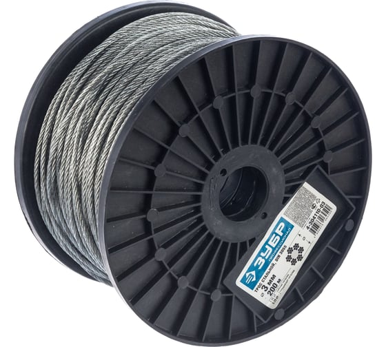Трос стальной DIN 3055 Зубр 4-304110-03