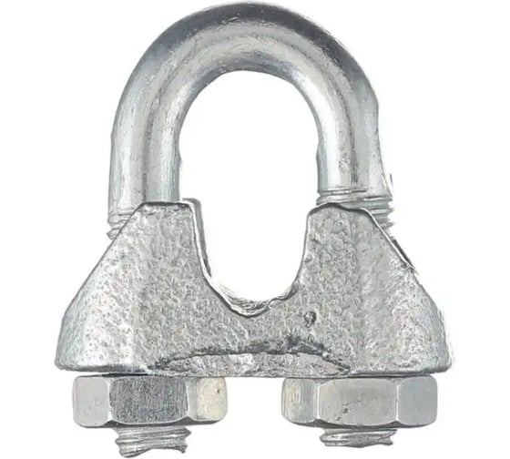 Зажим троса Стройметиз 6 мм DIN 741 нерж А4 (уп. 1 шт) европодвес 4990041