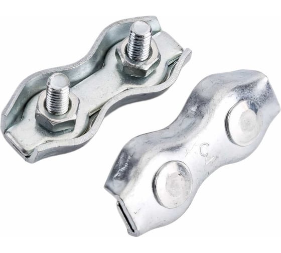 Зажим для каната Стройметиз (троса) DUPLEX 4 цинк (уп.40 шт) пакет 4020038