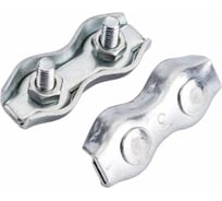 Зажим для каната Стройметиз (троса) DUPLEX 3 цинк (уп.50 шт) пакет 4020028