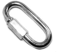 Карабин ARNO INDUSTRIES 10 мм 5 шт. с винтовой муфтой для соединения и крепления тросов и цепей DIN 5299 C. оцинкованная сталь AF5101000030298