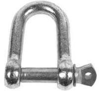 Скоба ARNO INDUSTRIES 16 мм 2 шт. такелажная прямая для соединения и крепления грузов. сталь оцинкованное покрытие AFD101600033598