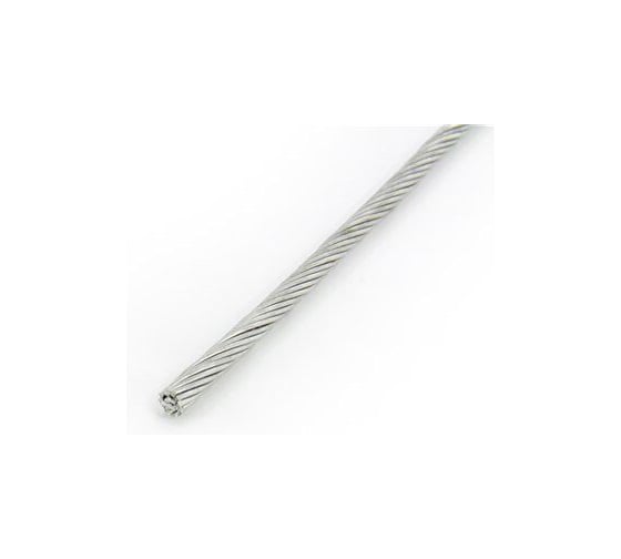 Трос стальной ARNO INDUSTRIES 7х7 100 шт. для подвеса и растяжки DIN 3055 диаметр 1,5 мм конструкция нержавеющая сталь А2 A4BL00150091098