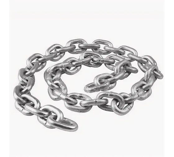 Цепь ARNO INDUSTRIES короткозвенная 4 мм 1 шт. для такелажа и крепления грузов DIN 766. оцинкованная AFN100400033C07