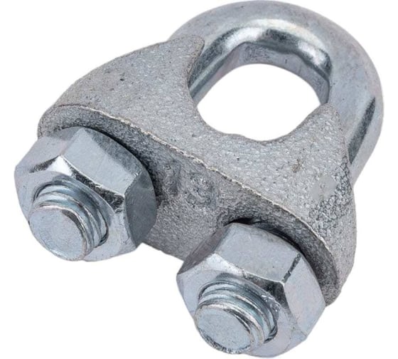 Зажим для стальных канатов 23 Болта М6 ОЦ DIN741, 30 шт. B61100600031007ф30