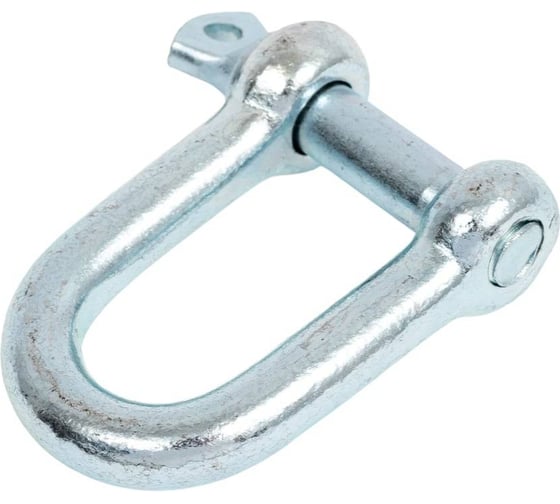 Скоба ARNO INDUSTRIES 8 мм 10 шт, такелажная прямая для соединения и крепления грузов, сталь оцинкованное покрытие AFD100800032098