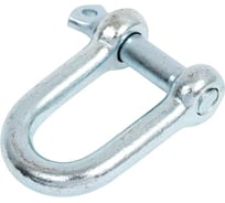 Скоба ARNO INDUSTRIES 6 мм 10 шт, такелажная прямая для соединения и крепления тросов и цепей, сталь оцинкованная AFD100600031007