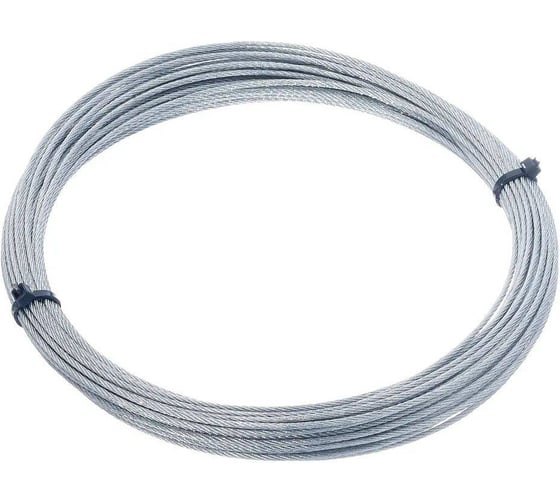Трос ARNO INDUSTRIES 3 мм 1 шт, стальной для такелажных работ и крепления грузов. длина 220 м оцинкованный AFL100300035098