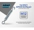 Талреп крюк ARNO INDUSTRIES М12 2 шт кольцо для натяжения и регулировки тросов и цепей DIN 1480 оцинкованный AFJ301200030907 2