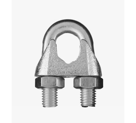 Зажим ARNO INDUSTRIES 16 мм 3 шт.. для стальных канатов для фиксации и соединения троса DIN 741. оцинкованный AF1101600030198