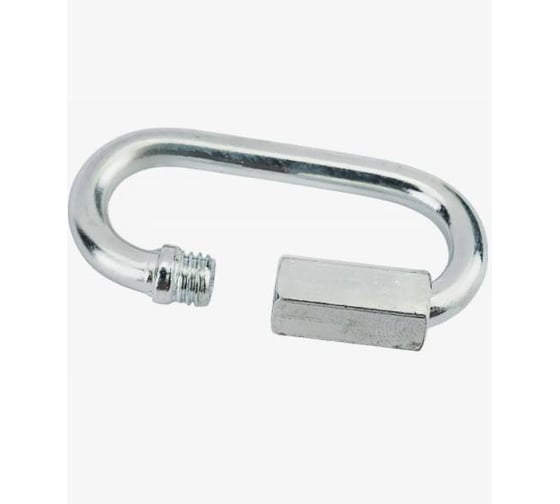Карабин ARNO INDUSTRIES 5 мм 10 шт.. винтовой для соединения и фиксации тросов и цепей. оцинкованный AF5300500031N98