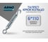 Талреп крюк ARNO INDUSTRIES 6х110 5 шт кольцо для натяжения и регулировки тросов и цепей оцинкованная сталь AFJ300611037598 2