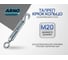 Талреп крюк ARNO INDUSTRIES-кольцо М20 1 шт для натяжения и регулировки тросов и цепей DIN 1480 оцинкованный AFJ302000030500 2