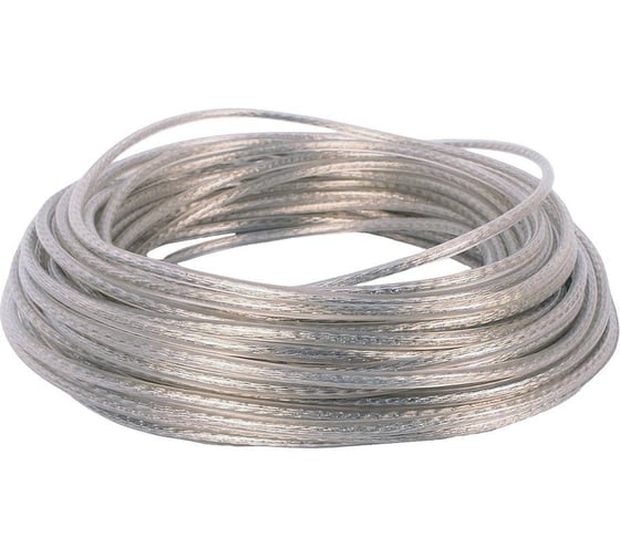 Трос ARNO INDUSTRIES 4 мм 1 шт.. стальной 3/. в оплетке ПВХ для подвеса и крепления DIN 3055 100 м AFL300304031007