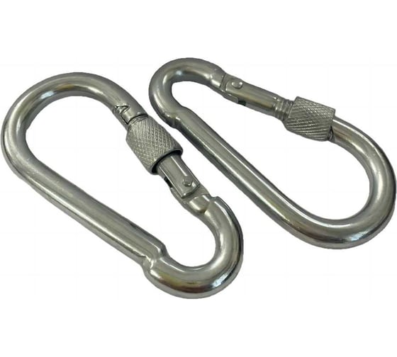 Карабин boltnn.ru М10 винтовой оцинкованный 200 шт 4687207713306