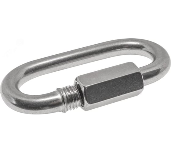 Карабин ARNO INDUSTRIES 4 мм 10шт. винтовой для соединения и фиксации тросов и цепей. оцинкованная сталь AF5300400033007