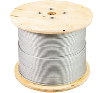 Трос HARDWEX TM диаметром 3 мм, DIN 3055, конструкция 7х7, средней жесткости, нержавеющая сталь А2 (AISI304) (1000) 5190040933699