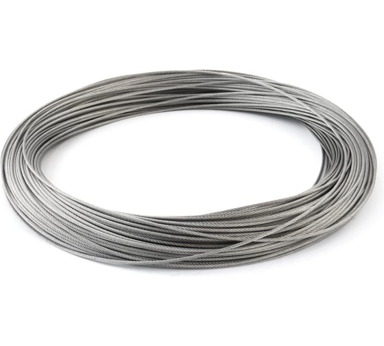 Трос М3 из нержавеющей стали А2 5 м Крепстор 4665317066017