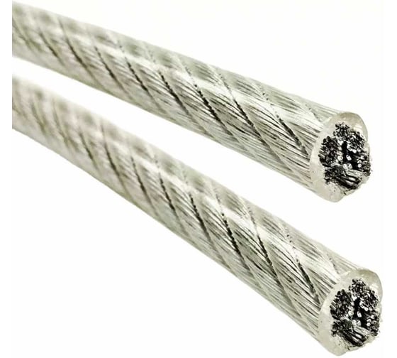 Трос стальной Крепстор 3/4мм в оплётке, 20 м 4665317065393