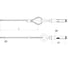 Трос УМС 2мм с анкером 8х45 L=5м 2 шт, TA-2-5 3
