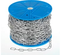 Короткозвенная цепь TUNDRA krep DIN 766, диаметр 3 мм, сварная, оцинкованная, 60 м 2579450