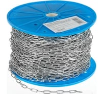 Короткозвенная цепь ТУНДРА krep DIN 766, диаметр 2 мм, сварная, оцинкованная, 100 м 2579449