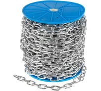 Короткозвенная цепь TUNDRA krep DIN 766, диаметр 5 мм, сварная, оцинкованная, 40 м 2579452