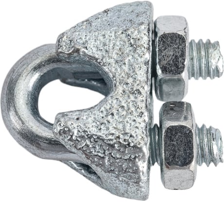 Канатный зажим КРЕП-КОМП DIN 741, М3, 10 шт. зк3мф