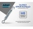 Талреп крюк-кольцо ARNO INDUSTRIES М8 25 шт, DIN 1480 оцинкованная сталь для натяжения и регулировки тросов и цепей AFJ300800030007 AFJ300800030007-25 2