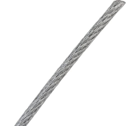 Стальной трос в ПВХ оплетке МЕТАЛЛСЕРВИС DIN 3055, 3/4, 200 м 1230955
