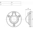 Подъемное кольцо ЦКИ M8441, D50, A4, 5 шт. 72490 2