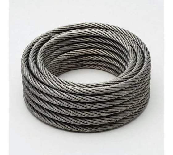 Стальной канат СЕВЗАПКАНАТ СЗК ГОСТ 2688-80, Ø 7,6 мм, 950 м черный в смазке 4631182836871