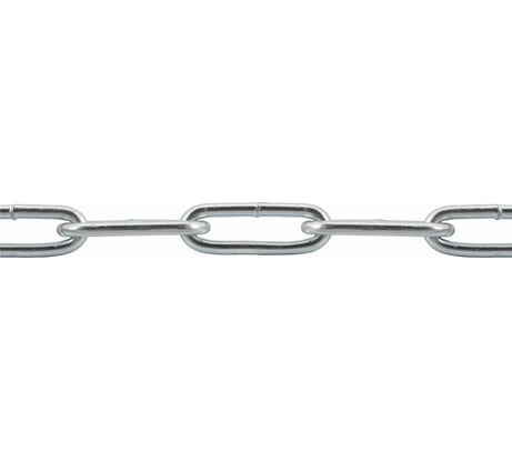 Сварная цепь STARFIX длиннозвенная оцинкованная LLC М6 DIN 763 бухта 20 м SMP-42318-20