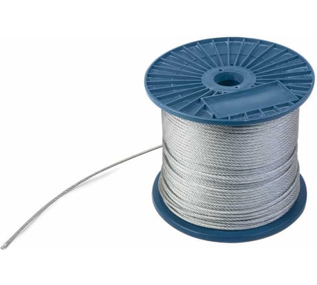 Стальной оцинкованный трос Netlink DIN 3055 2 мм, 200 м 00000000055