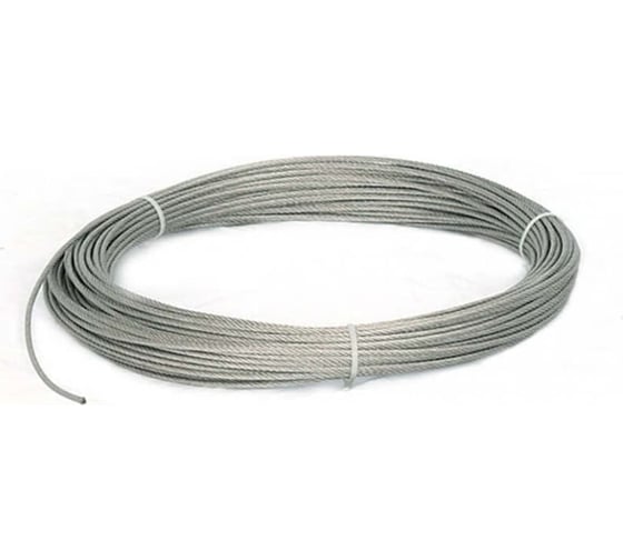 Трос DINFIX D-6, DIN 3060, А2 нержавеющий, 7x19, мягкий, 100 м 00-00002694